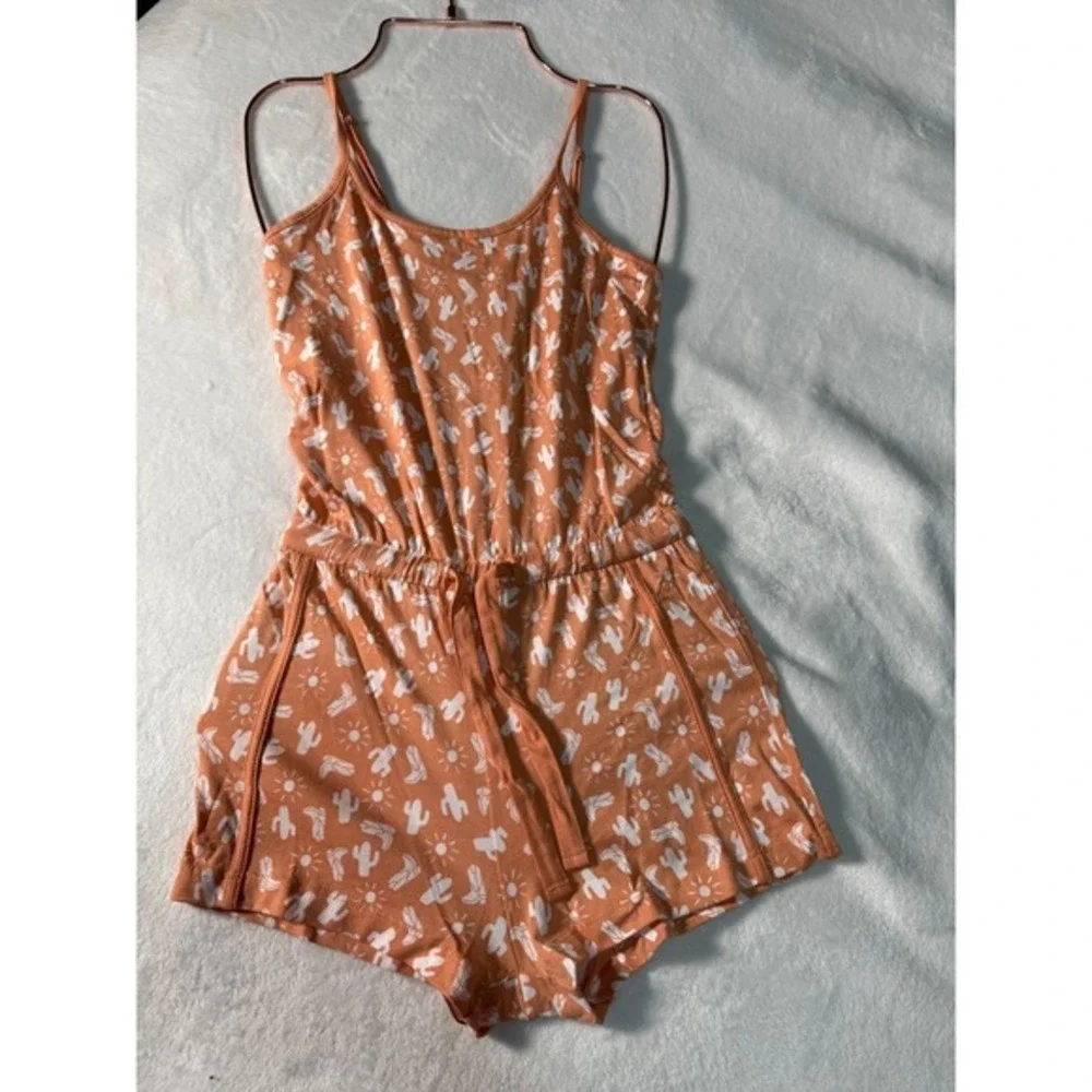 COSABELLA ‎ Sweet Dreams orange  Girls Pajama Romper Set Size S New